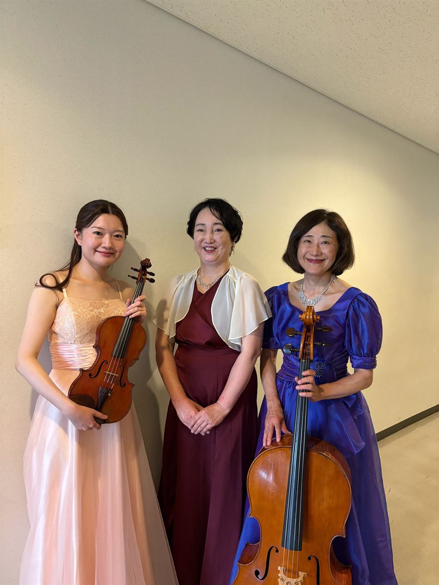 演奏会の日に共演者と